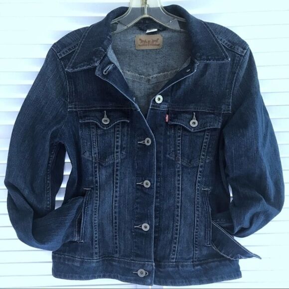 Vintage Levis Denim Jacket Women's Small Blue Ombre - Picture 4 of 13